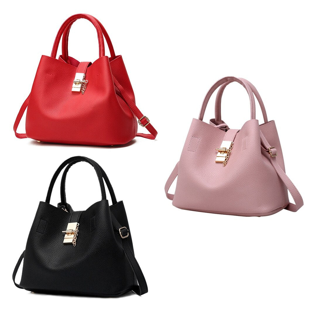 retro new fashion shoulder bag thickening microfiber portable bucket bag ladies Messenger bag - ebowsos