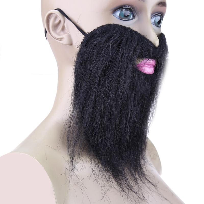 Fake Moustache Artificial Beard Stick-on Tash Whiskers Dress Party Joke For Party Lint Fabric Party Masks - ebowsos