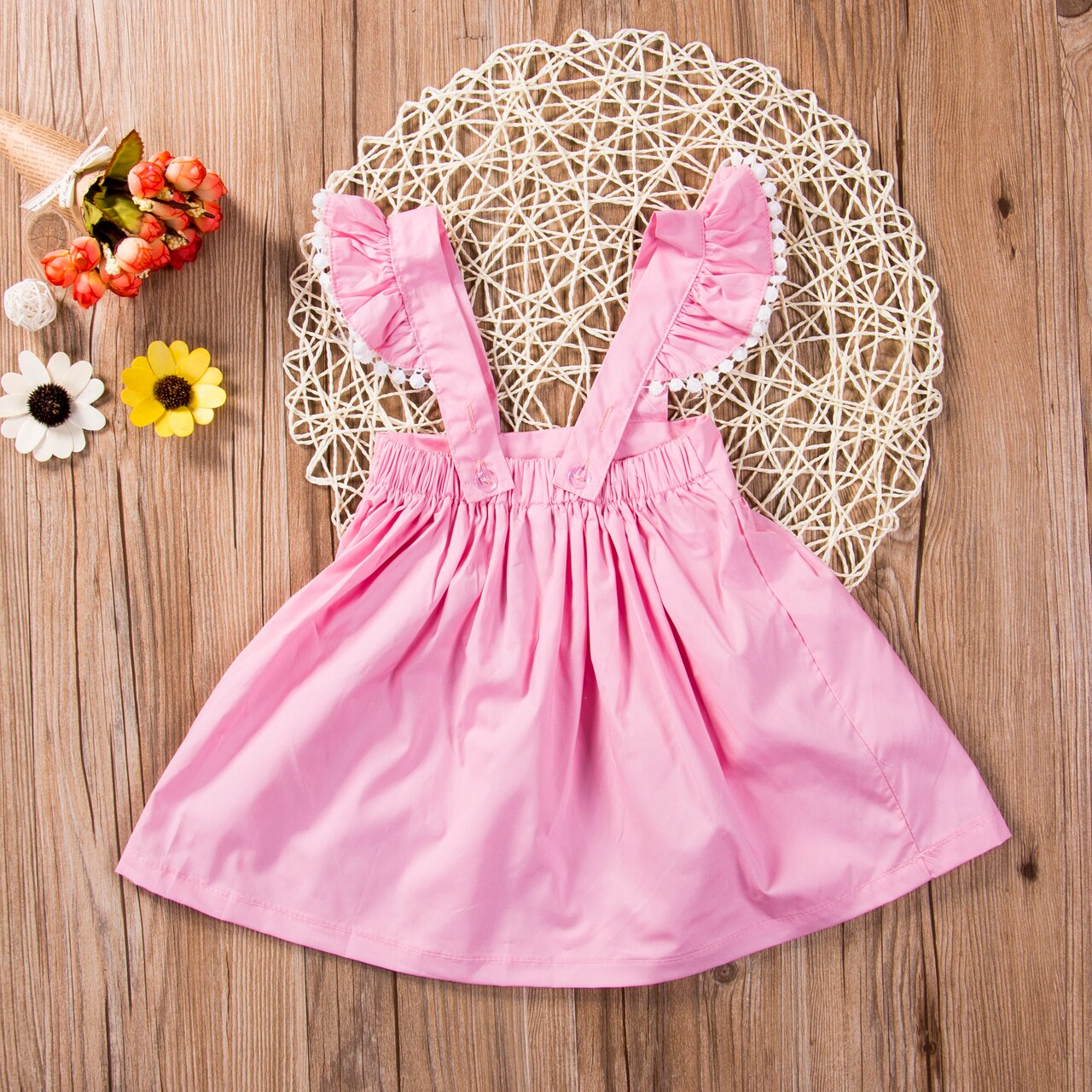 Fashion Baby Girls Summer Princess Dress Kids Party Casual Ruffle Summer Dresses - ebowsos