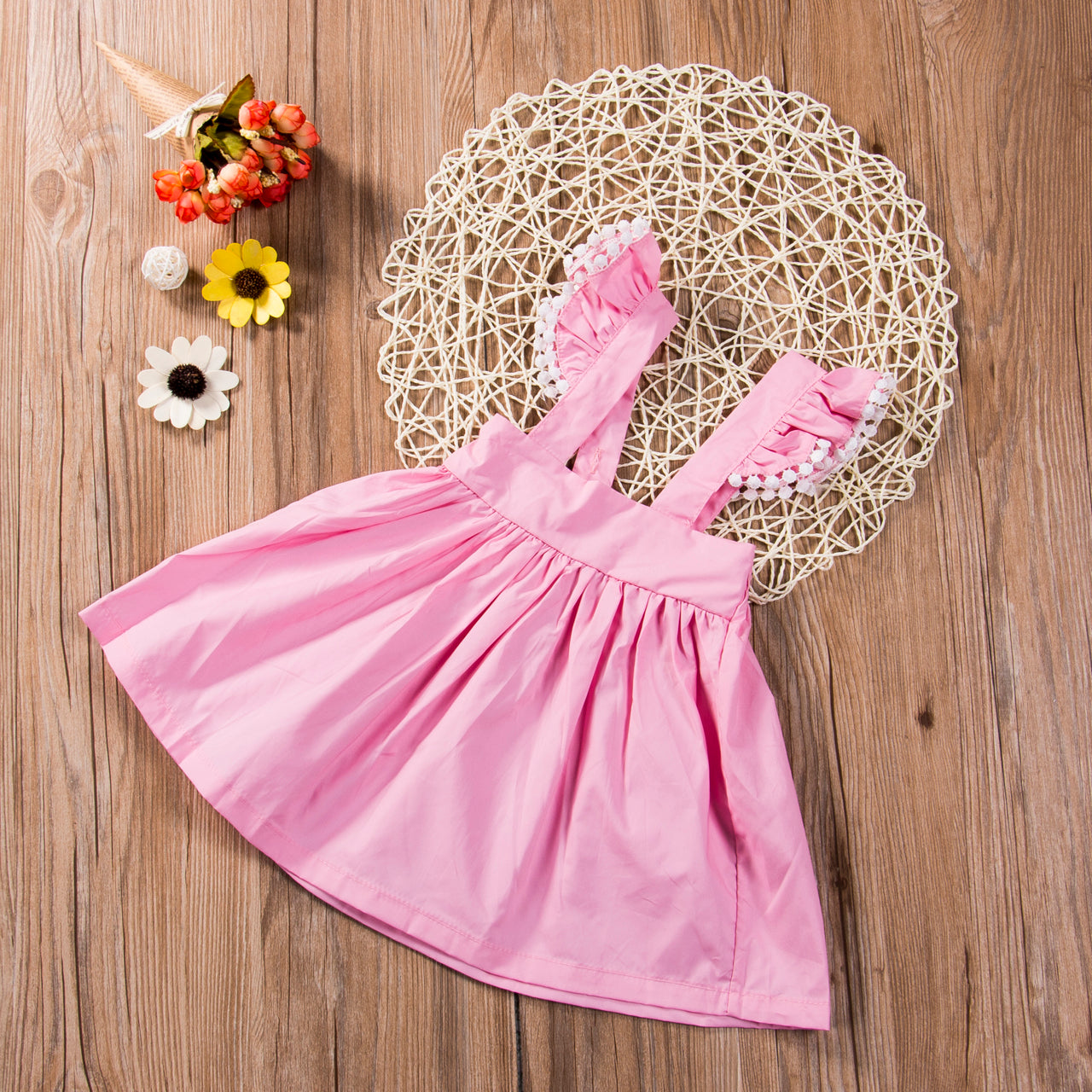 Fashion Baby Girls Summer Princess Dress Kids Party Casual Ruffle Summer Dresses - ebowsos