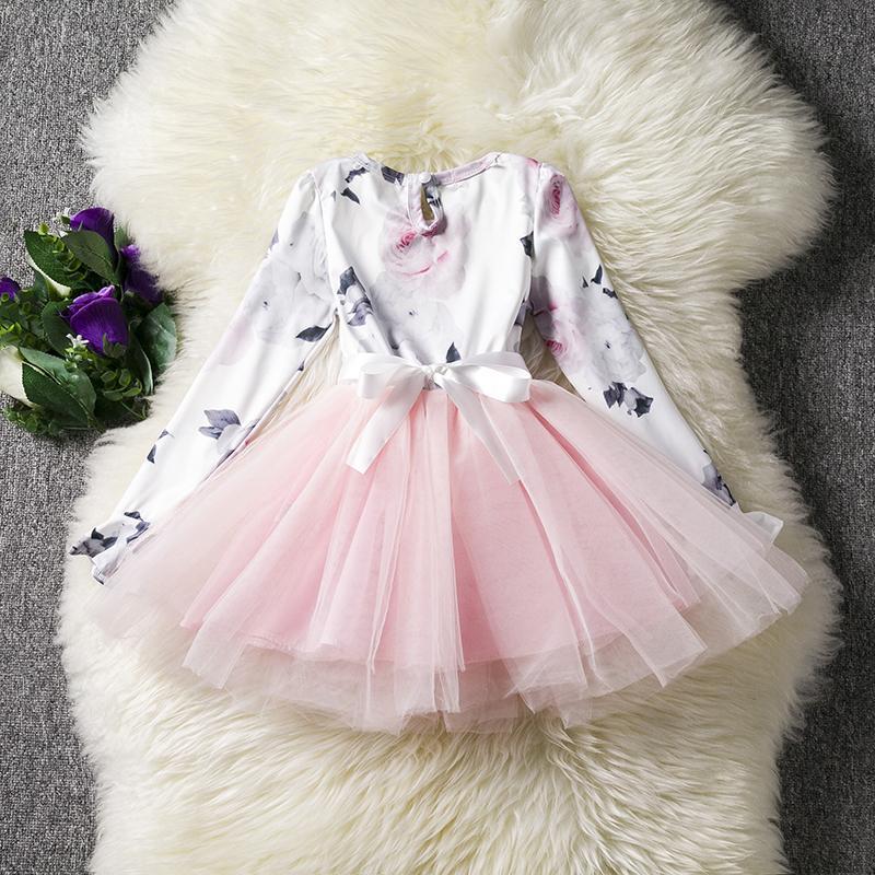 Fashion Baby Party Elegance Dress Girls Princess Dress Baby Party Wedding Pageant Newborn Tutu Dresses - ebowsos