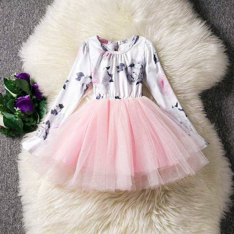 Fashion Baby Party Elegance Dress Girls Princess Dress Baby Party Wedding Pageant Newborn Tutu Dresses - ebowsos