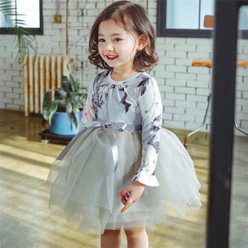 Fashion Baby Party Elegance Dress Girls Princess Dress Baby Party Wedding Pageant Newborn Tutu Dresses - ebowsos