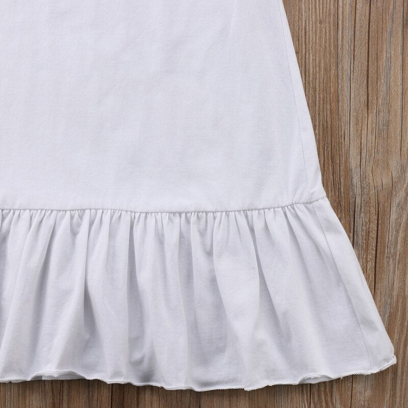 Fashion Baby Pirncess Dress Toddler Kids Baby Girls Princess Party Cotton Dress Longuette Nightgown - ebowsos