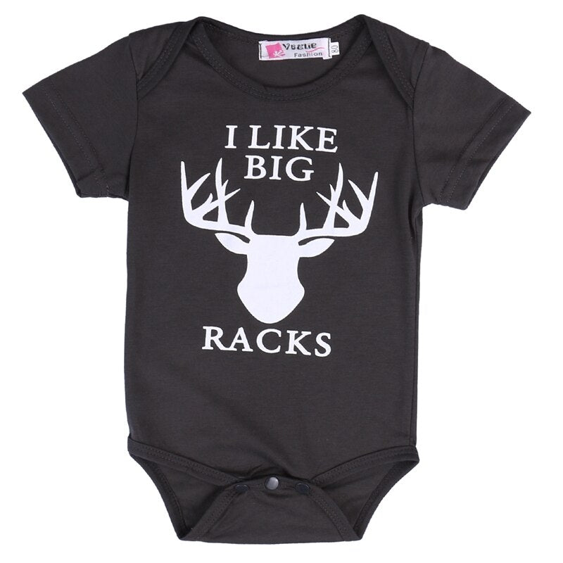 Fashion Baby Summer Infant Bodysuit Newborn Baby Boy Girl Cotton Short Sleeve Jumpsuit Outfit Clothes - ebowsos