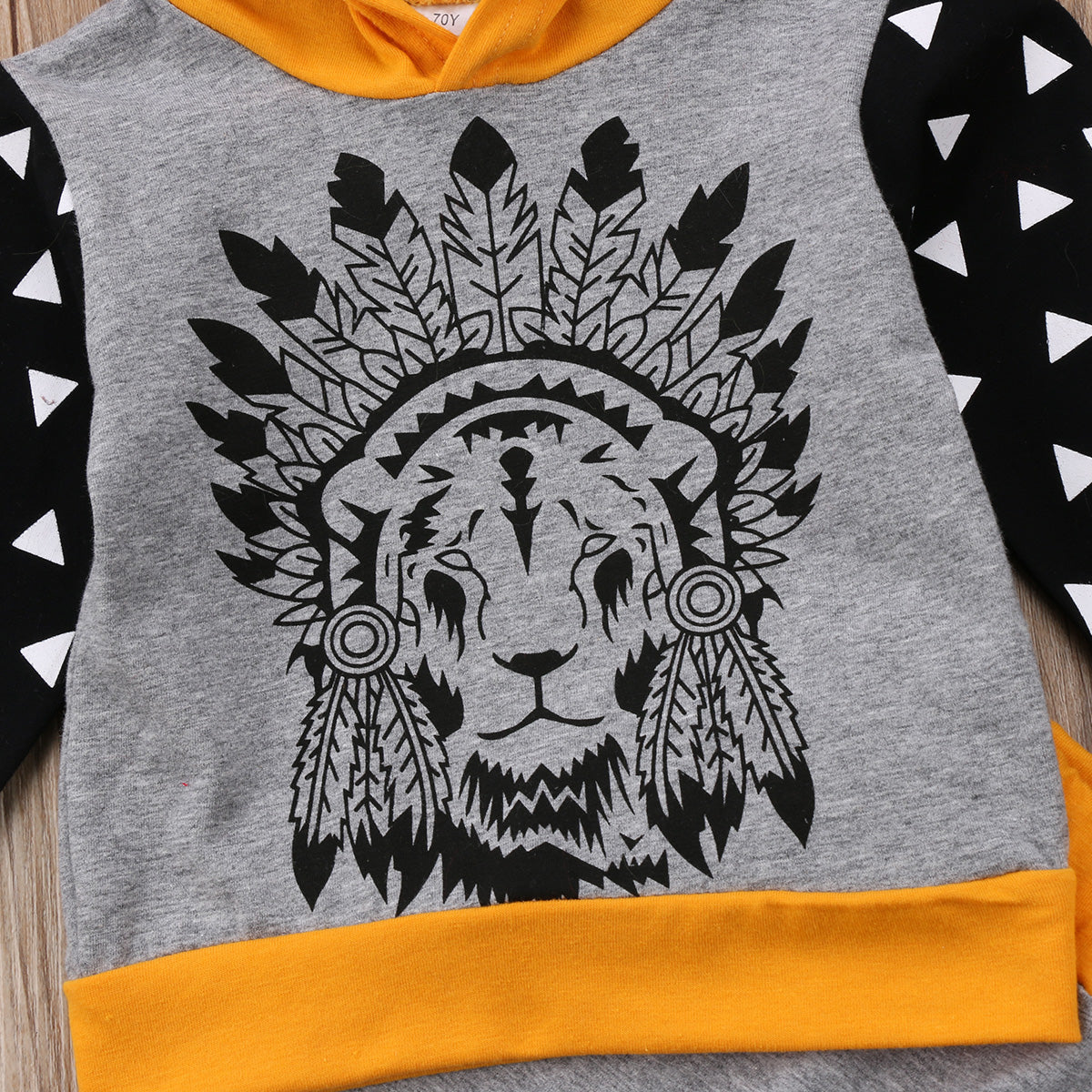 Fashion Cartoon Lion Cotton Toddler Baby Boys Girl T-Shirt Tops Hoodie Pants Outfits 2Pcs Set Clothes - ebowsos