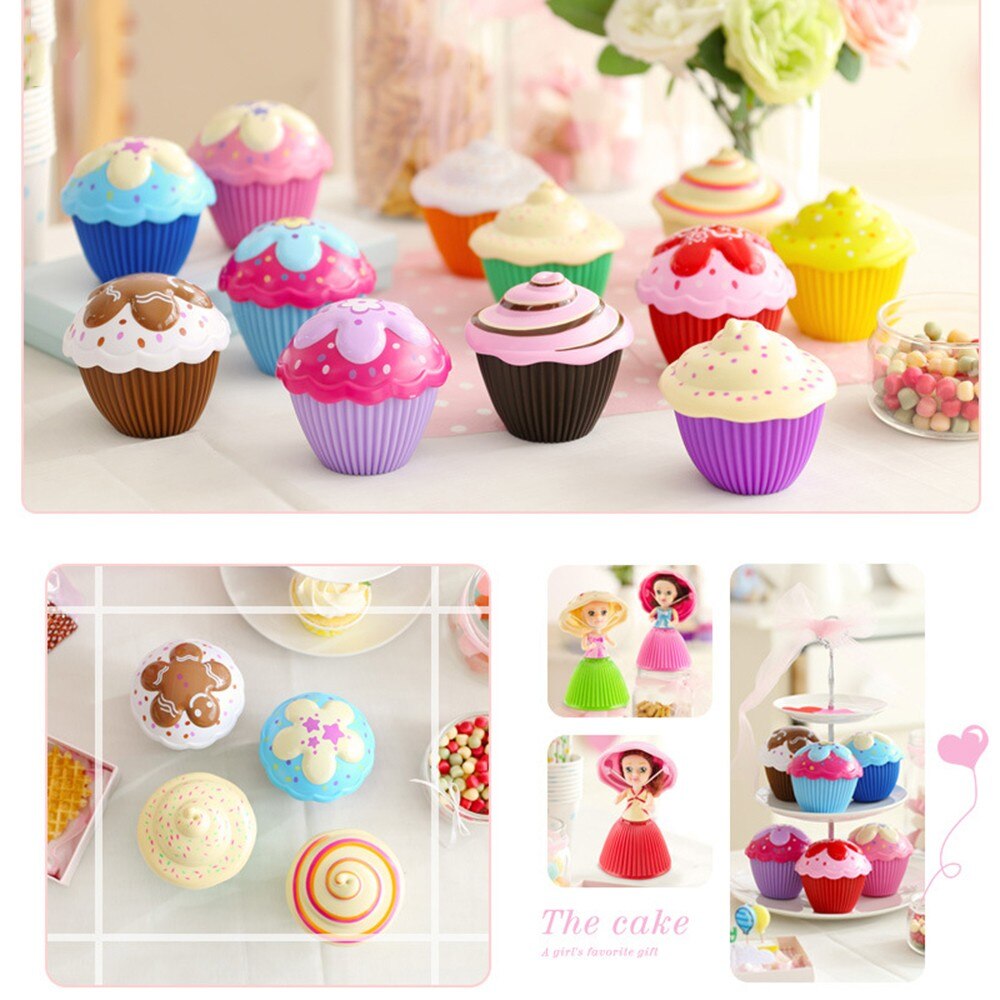 Fashion Cartoon Lovely Surprise Cupcake Princess Doll Mini Beautiful Cute Fashion Cartoon Lovely Surprise Cupcake-ebowsos