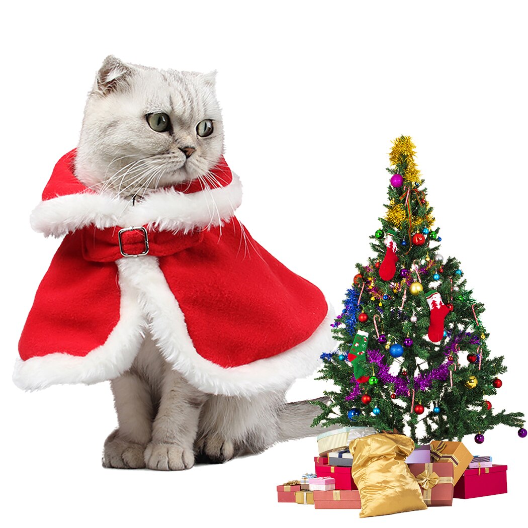 Fashion Cat Cloak Foreign Festival Christmas Pet Party Winter Warm Cat Cloak Pet Costume For Cats Kittens 2019 New Arrive-ebowsos