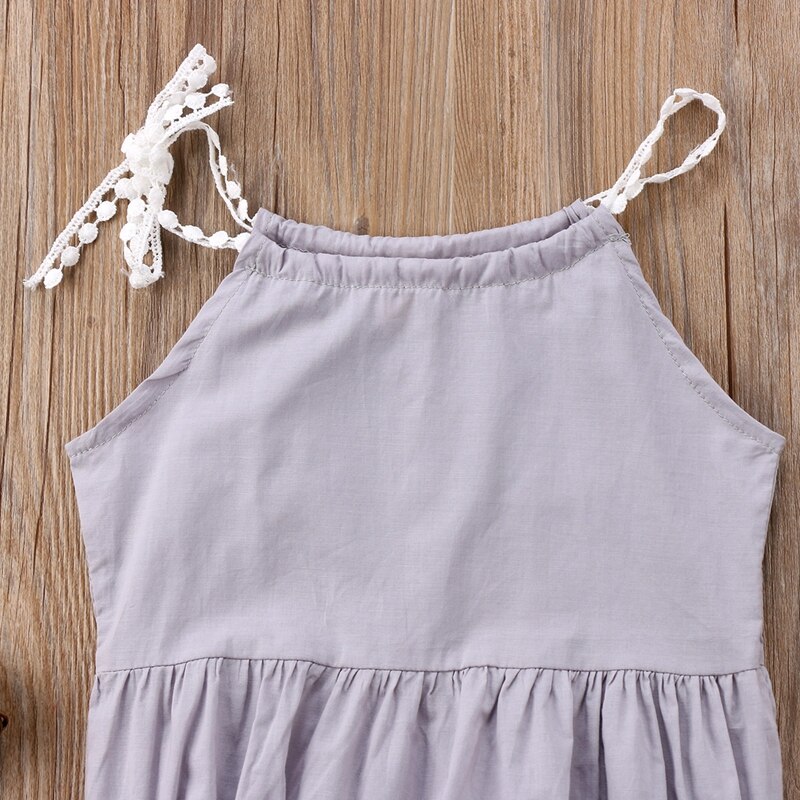 Fashion Cute Newborn Kids Baby Girl Strap Jumpsuit Sleeveless Cotton Clothes Outfits Sunsuit Summer - ebowsos