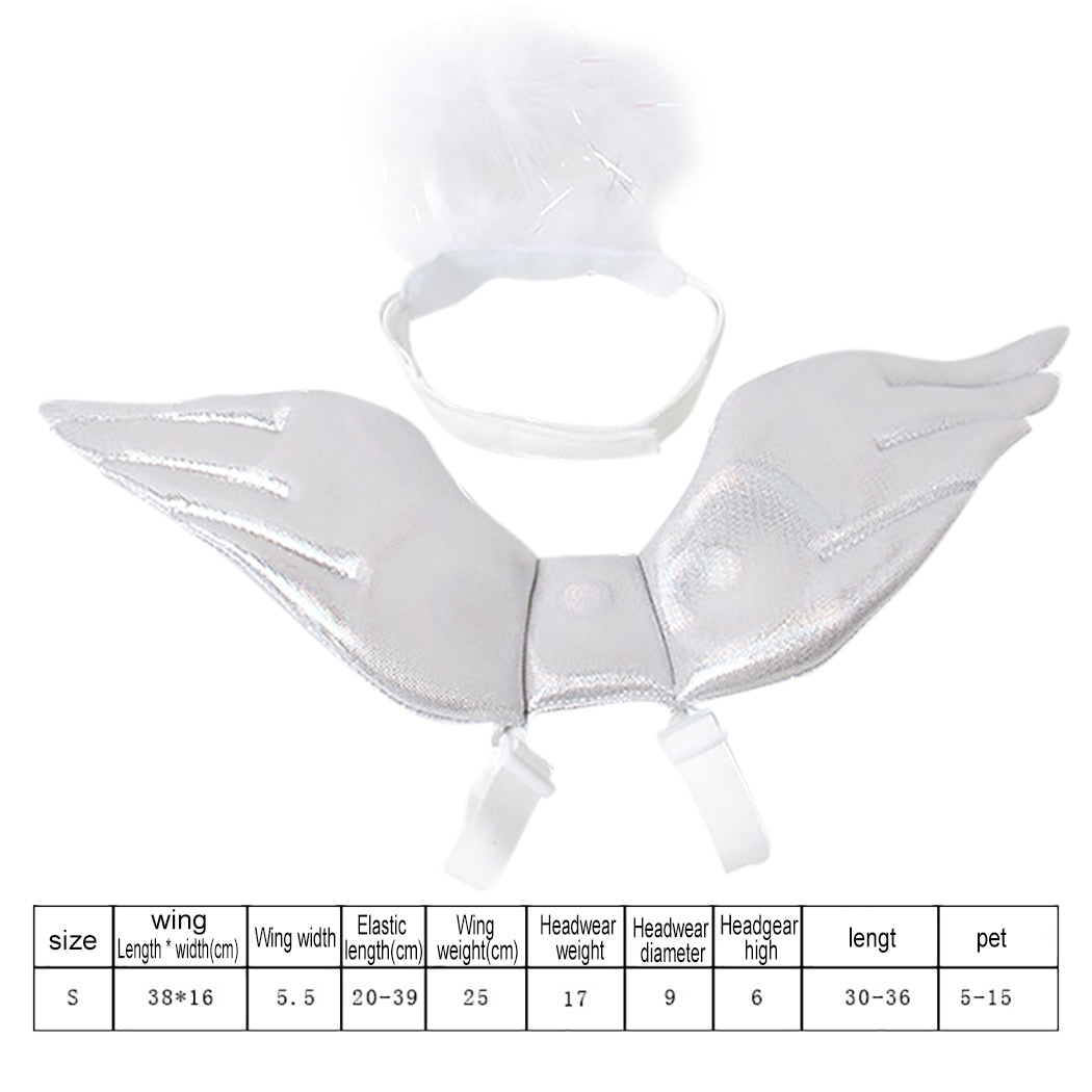 Fashion Pet Costumes Cute Wings Fancy Dress Up Halloween Party Pet Dog Cat Costume For Puppy Kitten Pet Clothing & Accessories-ebowsos