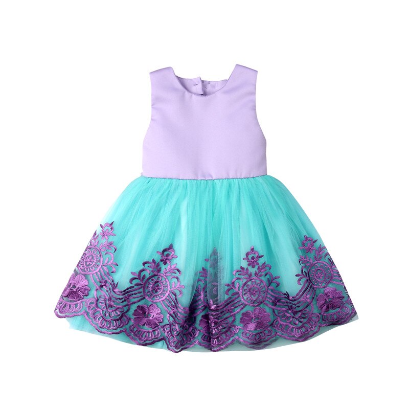 Fashion Princess Girl Wedding Party Prom Birthday Dress Child Girls Bow Tutu Dresses For Baby Girl 0-5Y - ebowsos