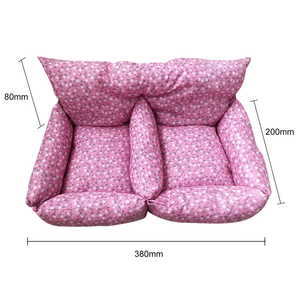 Fashion Printing Pet Bed Nest Plush Fashion Winter Warm Soft Pet Sleeping Bed Pet Supplies For Small Pets Chinchilla Hamster-ebowsos