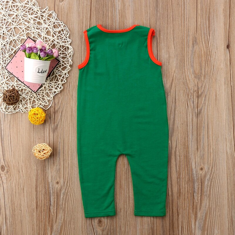 Fashion Summer Children Clothing Sleeveless Newborn Toddler Infant Baby Boys Romper Jumpsuit Outfits Clothes 0-24M - ebowsos