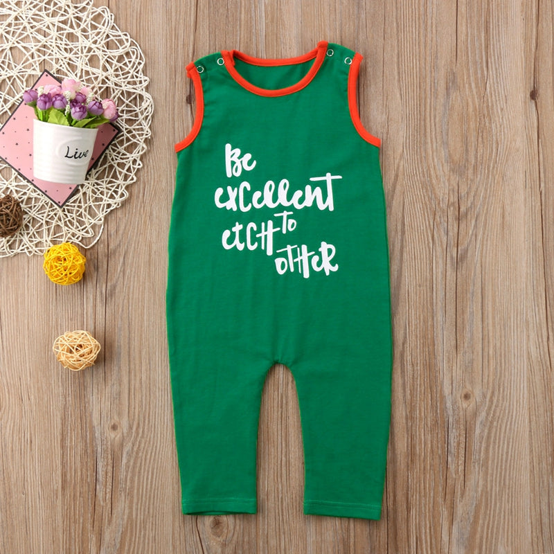 Fashion Summer Children Clothing Sleeveless Newborn Toddler Infant Baby Boys Romper Jumpsuit Outfits Clothes 0-24M - ebowsos