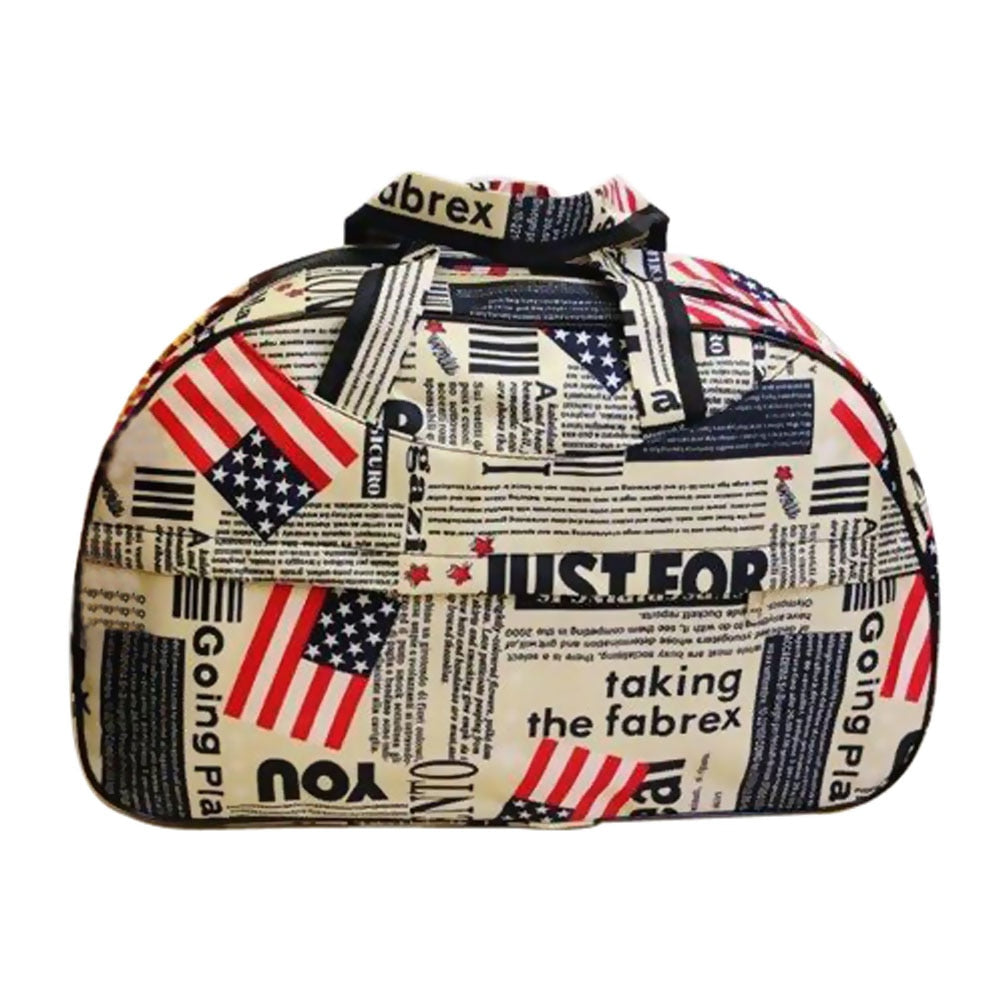 Fashion Waterproof Oxford Women bag American Flag Pattern Travel Bag Large Hand Canvas Luggage Bags - ebowsos