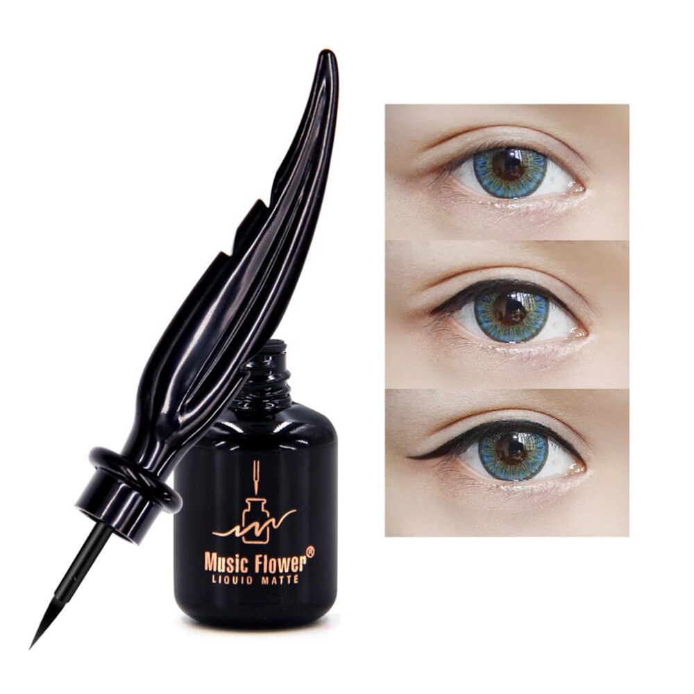 Feather Design Cushion Eyeliner Waterproof Quick Dry Eye Liner Pencil Long Lasting Black Natural Soft Silky Make Up New Arrival - ebowsos