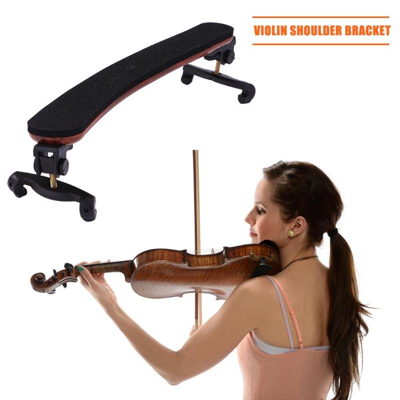 Fiddle Violin Accessories Adjustable Violin Shoulder Rest Plastic Padded Support Favorites of Students and Professionals-ebowsos