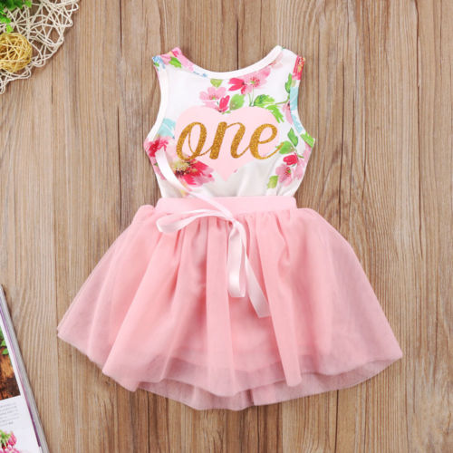 First Communion Baptism Birthday Baby Sleeveless Dresses Infant Toddler Newborn Clothes Tutu Sequins Summer Dresses for Girls - ebowsos