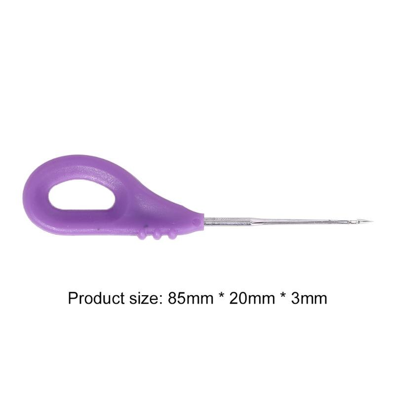 Fishing Bait Knot Barb Pin Needle Durable Portable Bait Steel Tool Knot Drill Pins Splicing Making Tools Angling Tackle-ebowsos