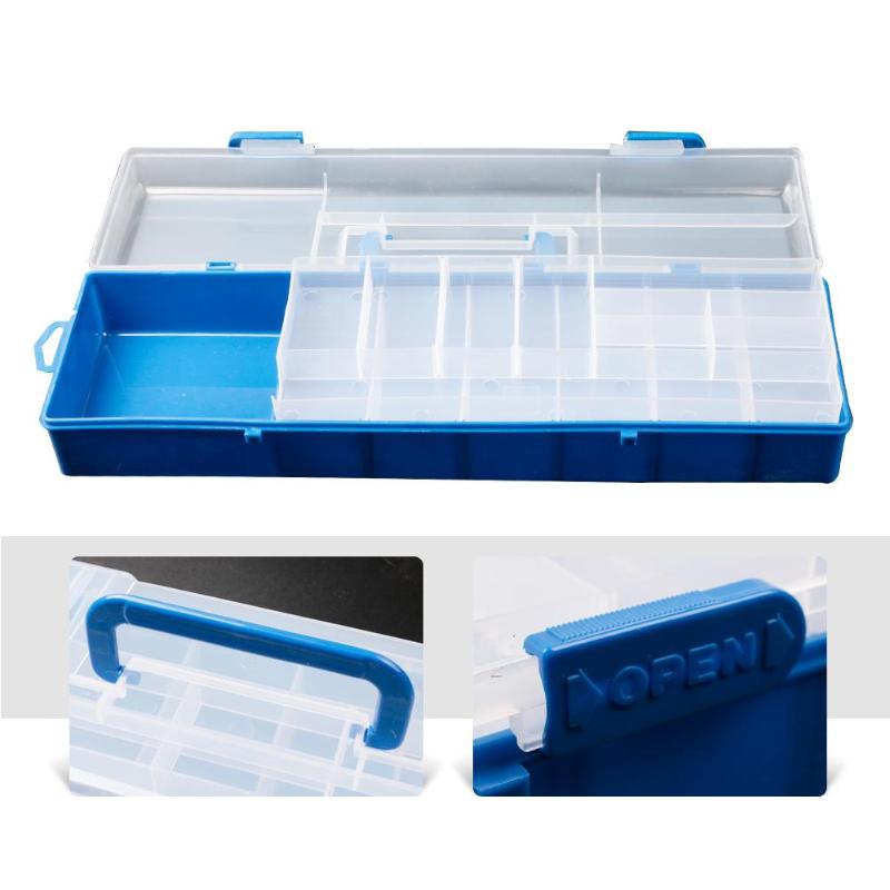 Fishing Baits Case Double Sided Plastic Lure Boxes Fishing Tackle Storage Case fishing rod fishing boat bait Sorting Box-ebowsos