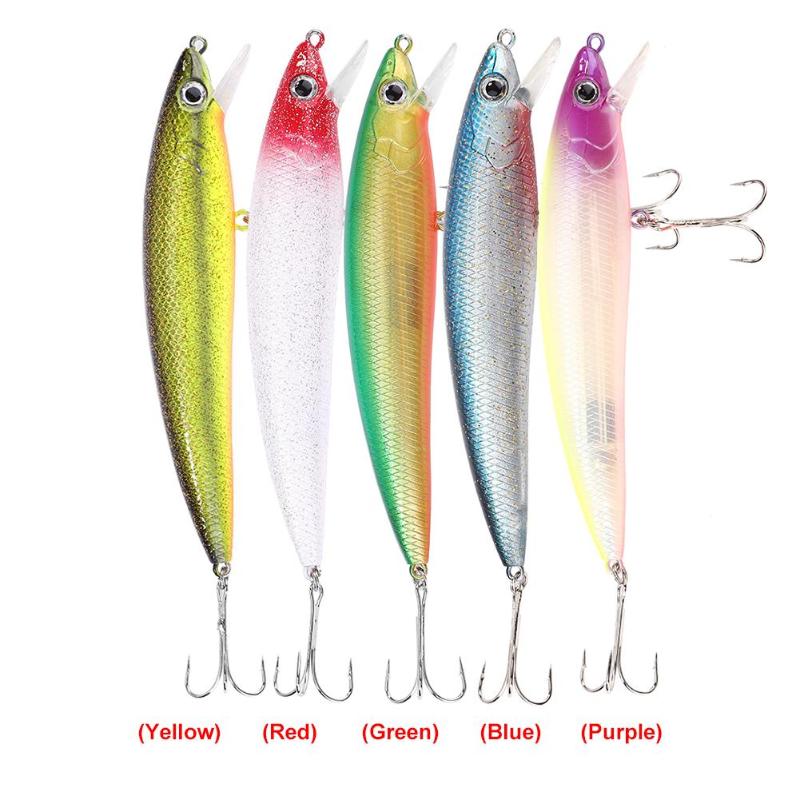 Fishing Lure Artificial 12.5cm 27g Hook Hard Bait Outdoor Fishing Tackle-ebowsos