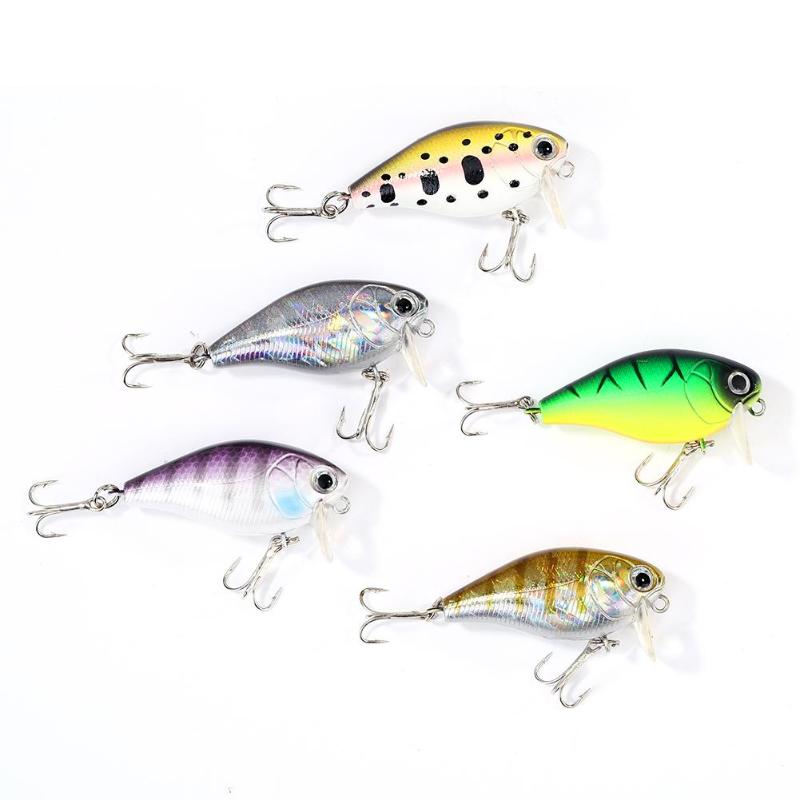 Fishing Lure Artificial 5cm 6.5g Hard Bait Wobblers Outdoor Fishing Tackle-ebowsos