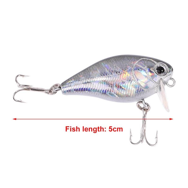 Fishing Lure Artificial 5cm 6.5g Hard Bait Wobblers Outdoor Fishing Tackle-ebowsos