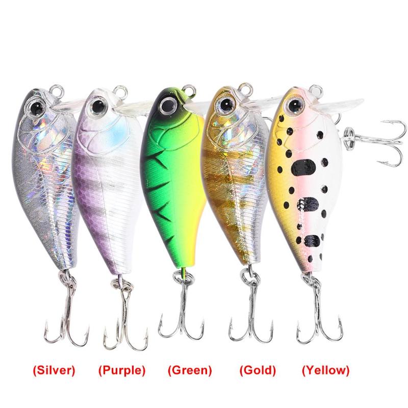 Fishing Lure Artificial 5cm 6.5g Hard Bait Wobblers Outdoor Fishing Tackle-ebowsos