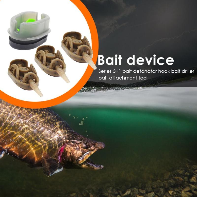 Fishing Nest Device Classic Quick Release 3+1 Fishing Feeder Mould Set Fishing Sinker Method Flat Troughs-ebowsos