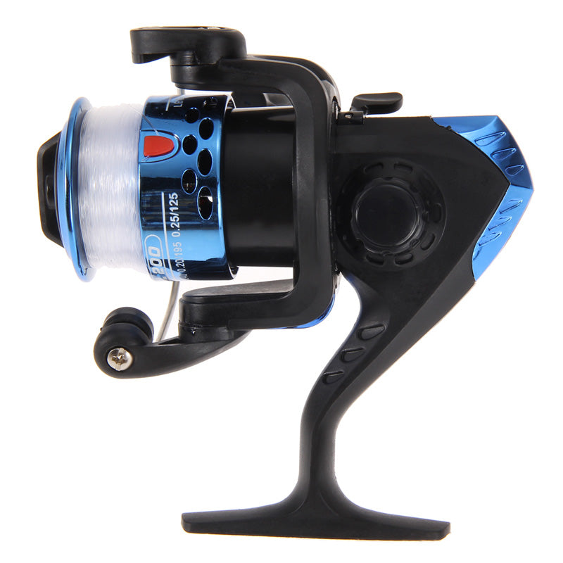 Fishing Reel Aluminum Body Spinning Reel High Speed G-Ratio 5.2:1 Fishing Reels with Line Copper rod rack drive lure tackle line-ebowsos