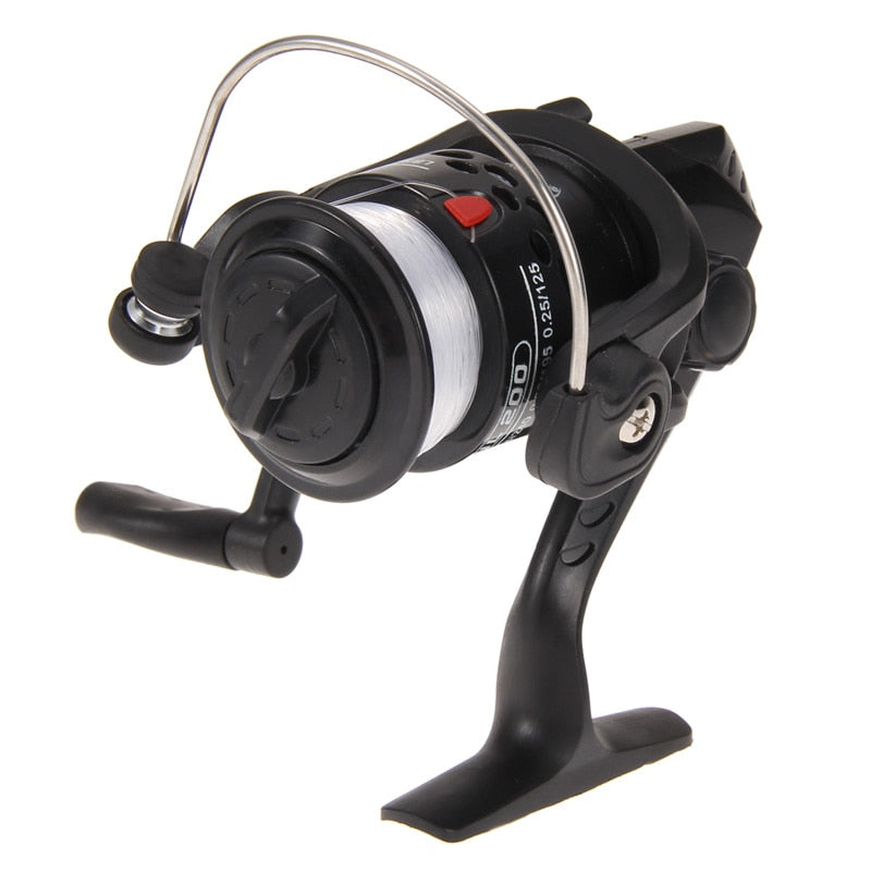 Fishing Reel Aluminum Body Spinning Reel High Speed G-Ratio 5.2:1 Fishing Reels with Line Copper rod rack drive lure tackle line-ebowsos