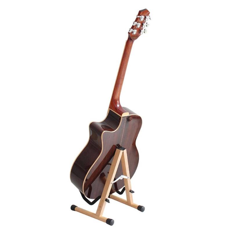 Flatsons Guitar Stand Detachable Collapsible Solid Wood BeechFoldable Bass Guitar Rack for Professional Guitarist-ebowsos