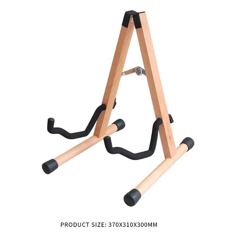 Flatsons Guitar Stand Detachable Collapsible Solid Wood BeechFoldable Bass Guitar Rack for Professional Guitarist-ebowsos