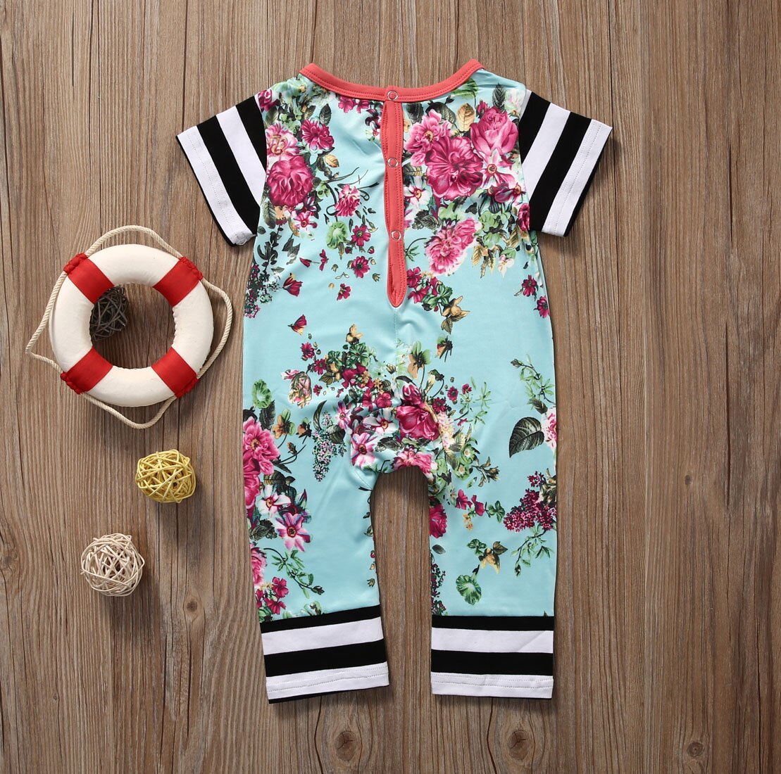 Floral Newborn Baby Girls Boys Romper Jumpsuit Playsuit Outfits Sunsuit - ebowsos