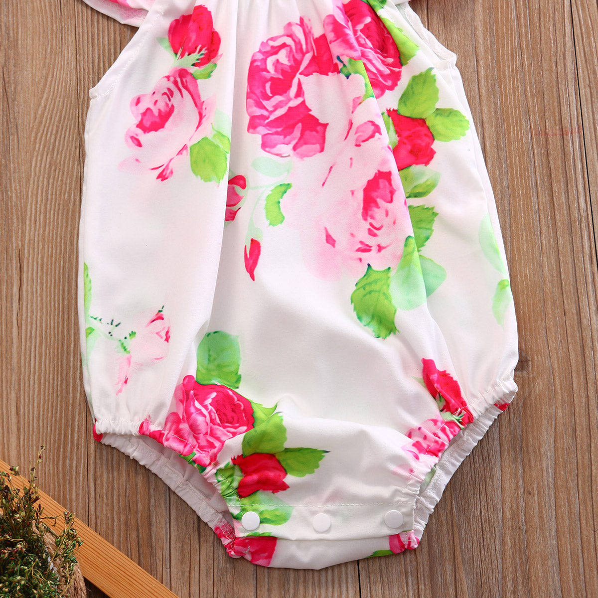 Floral Newborn Infant Kids Baby Girl Jumpsuit Bodysuit Outfit Sunsuit Clothes - ebowsos