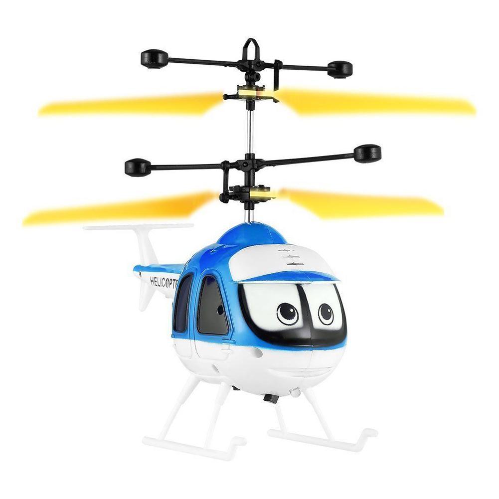 Flying Mini RC Remote Control Helicopter Aircraft Flashing Light Toys Kids-ebowsos