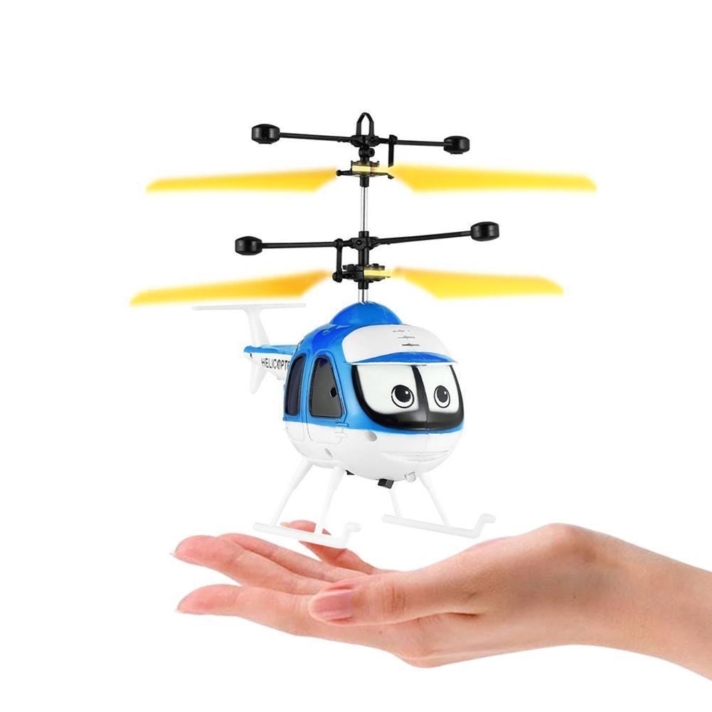 Flying Mini RC Remote Control Helicopter Aircraft Flashing Light Toys Kids-ebowsos