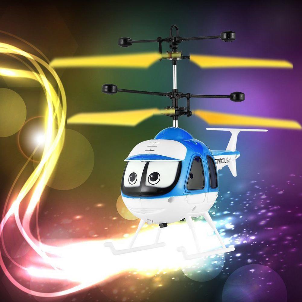 Flying Mini RC Remote Control Helicopter Aircraft Flashing Light Toys Kids-ebowsos