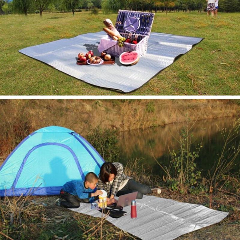 Foldable Camping Mat Sleeping Mattress Mat Pad Waterproof Aluminum Foil EVA Outdoor Camping Mat 3 Sizes-ebowsos