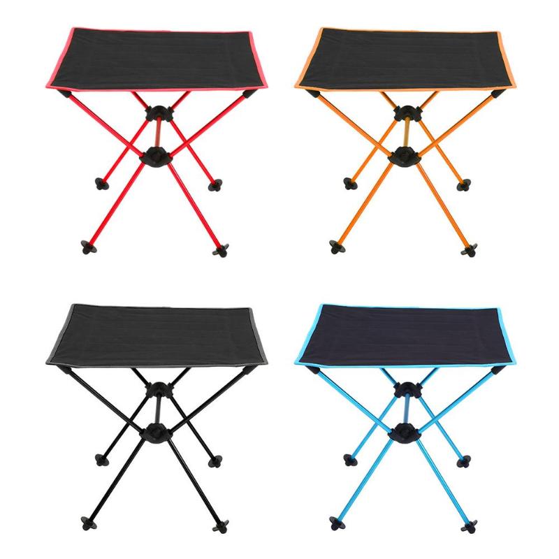 Foldable Table Desk Portable Fold Folding Table Desk Camping Outdoor Picnic Lightweight Anti-Skid Rectangle Table-ebowsos