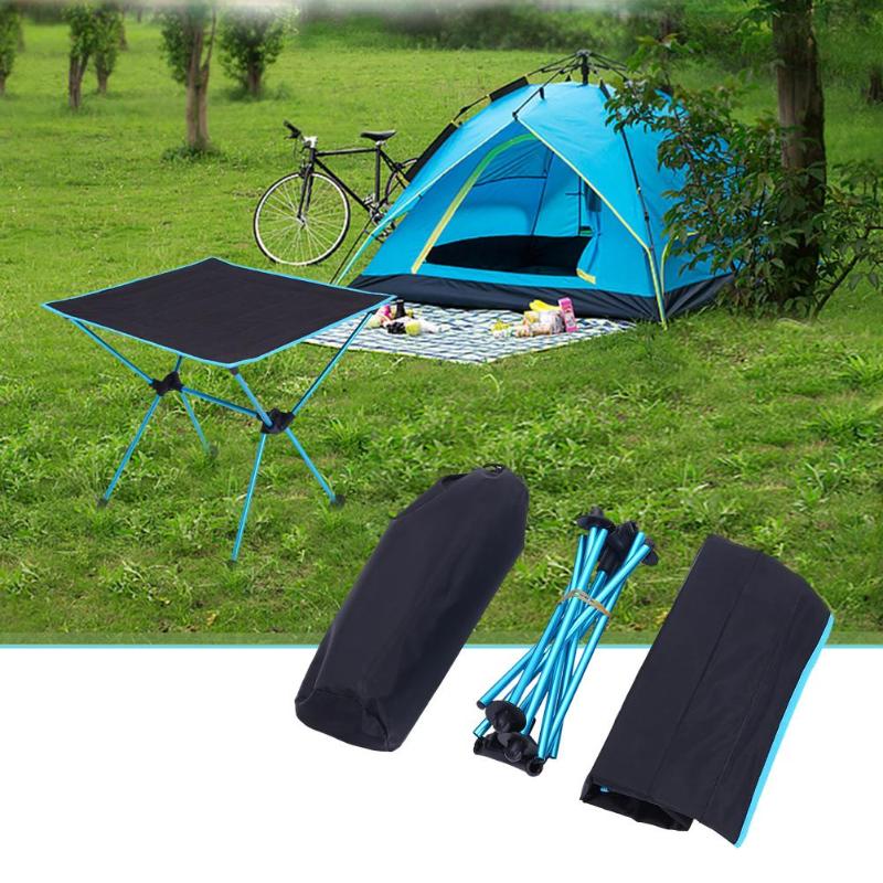 Foldable Table Desk Portable Fold Folding Table Desk Camping Outdoor Picnic Lightweight Anti-Skid Rectangle Table-ebowsos