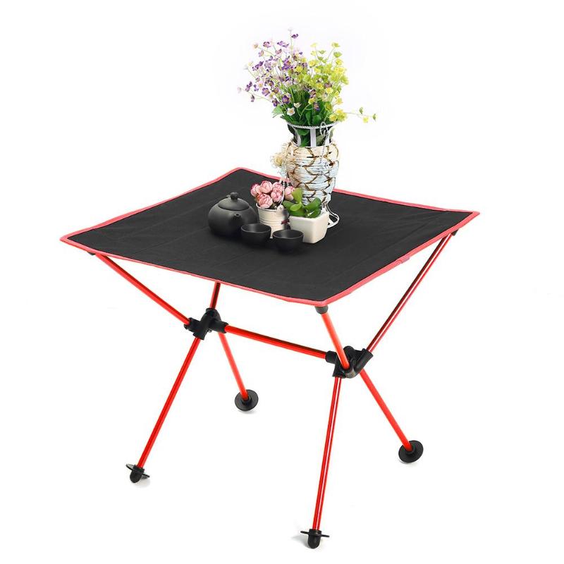 Foldable Table Desk Portable Fold Folding Table Desk Camping Outdoor Picnic Lightweight Anti-Skid Rectangle Table-ebowsos