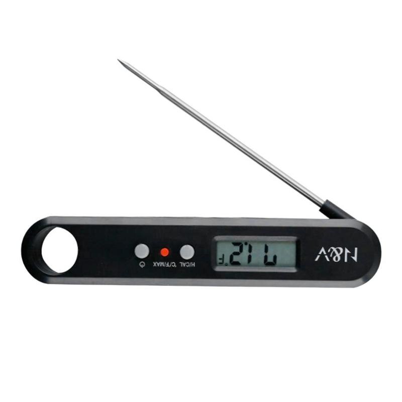 Folding Digital Thermometers BBQ Probe Food Auto-off Kitchen Cook Water Oil Tool Home Temperature Detection Accessories - ebowsos