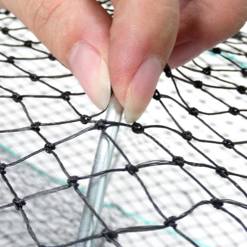 Folding Fishing Crab Shrimp Cage Spring Mesh Storage Keep Carry Cast Net-ebowsos