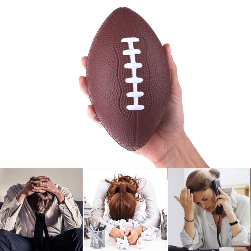 Football & Rugby Soft Standard PU Foam American Football Soccer ball Rugby Squeeze Ball Kids Adults bola de futebol americano-ebowsos