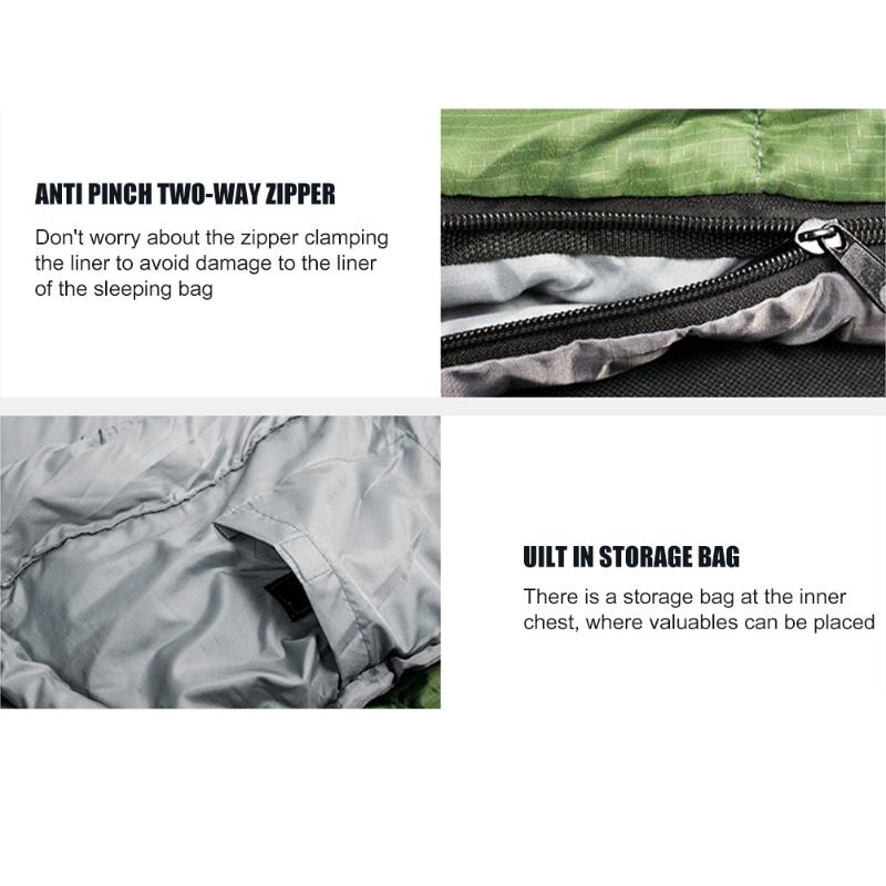 For Outdoor Camping Winter Warm Hammock Blanket Sleeping Bags PP Cotton Portable Multipurpose Practical Windproof Hammock-ebowsos