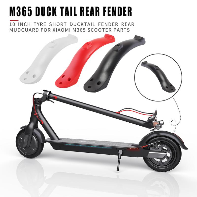 For Xiaomi Electric Scooter M365 10 inch Rear Wheel Fender Short Ducktail Rear Mudguard Back Wing Retrofit Supplies-ebowsos