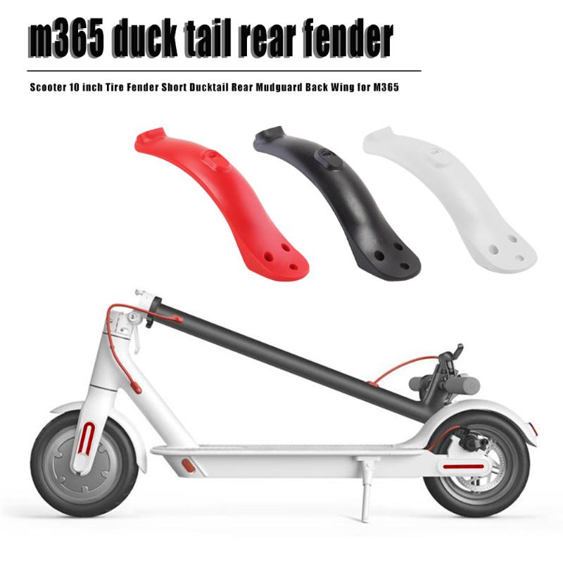 For Xiaomi Electric Scooter M365 10 inch Rear Wheel Fender Short Ducktail Rear Mudguard Back Wing Retrofit Supplies-ebowsos