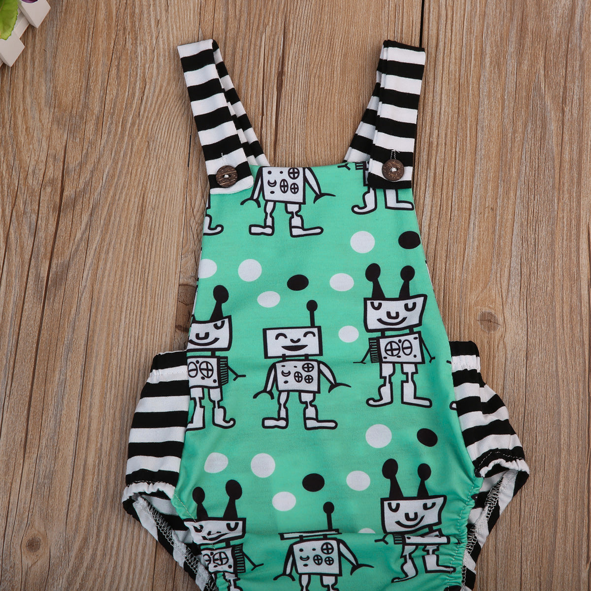 Funny Cartoon Baby Boy Girl Sleeveless Bodysuit Jumpsuit Summer Clothes Outfits - ebowsos