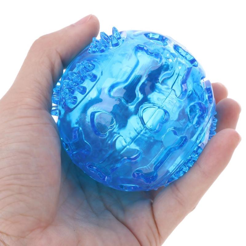 Funny Dog Balls Pets Chew Soft TPR Sound Play Fetch Training Chewing Bite Teeth Toy Dogs Puppy Ball Tooth Cleaning Balls - ebowsos